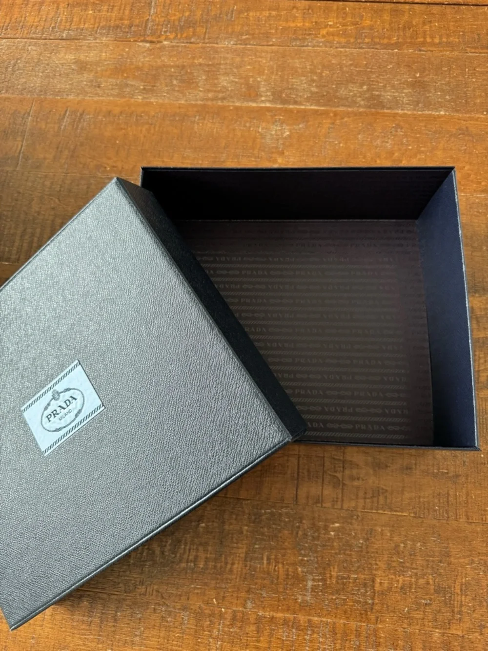 Authentic Prada Storage & Organization: Navy/Light Blue Gift Box (Medium)